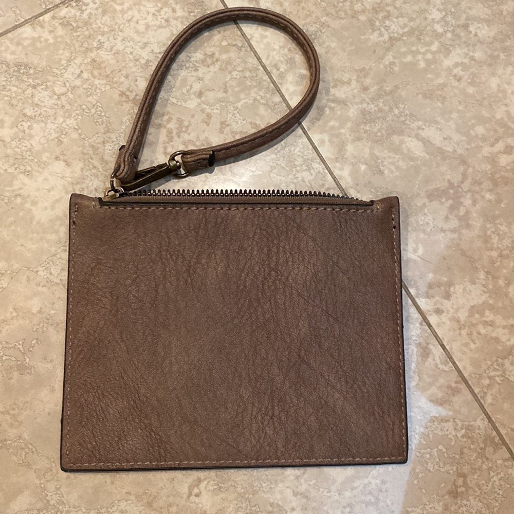 Darcy Marks London Chocolate Brown wristlet - Picture 2 of 6